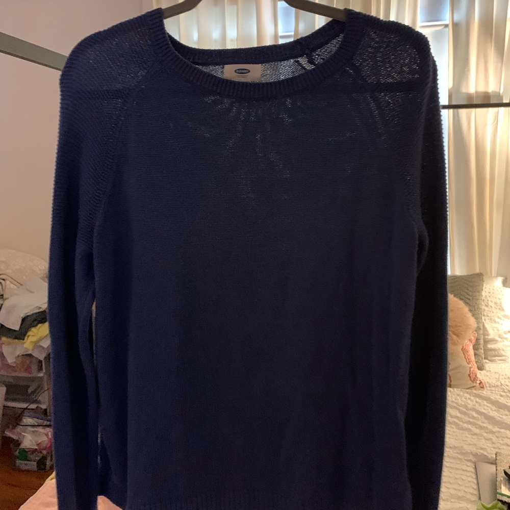 Old navy blue sweater!